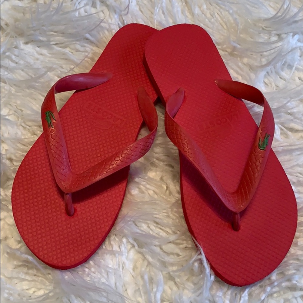 Lacoste flip flops summer sandals shoes